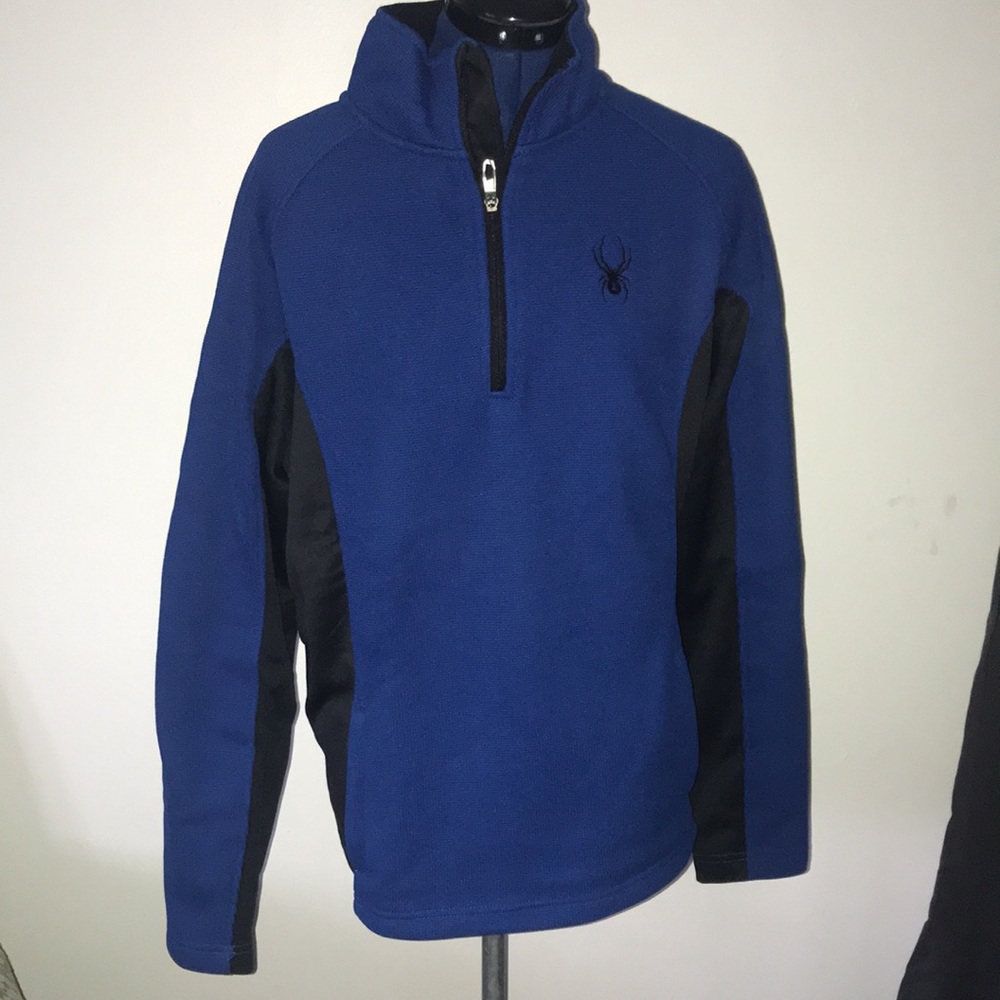 NWOT Spyder textured quarter zip size m